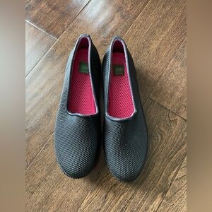 Cougar Ruby Rain Shoes Womens 8 Black Rubber Waterproof Slip On Cushion Loafers